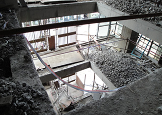 电梯井切割改造工程-黑龙江哈尔滨中央商场改造项目